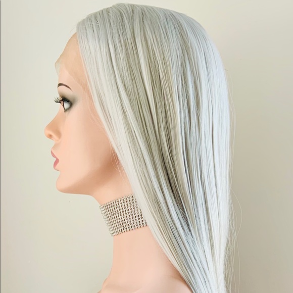 Very Pretty Long & Straight Magenta Pearl Color 13x2.5 Lace Front Wig - Picture 6 of 10